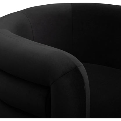 Curves Performance Velvet Swivel Accent Chair by TOV Furniture. Made from fabric, plywood in a unique style.