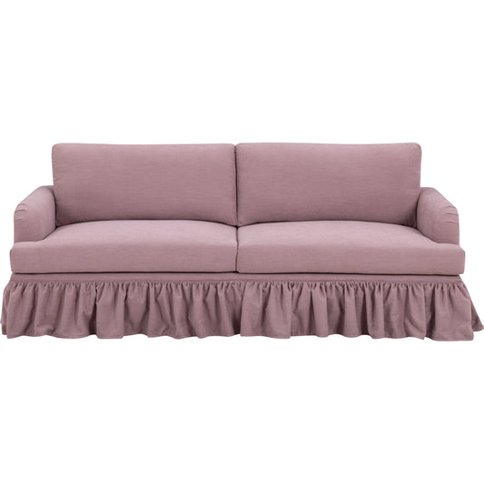 Gertrude Upcycled Performance Fabric Sofa by TOV Furniture. Made from plywood, recycled fabric, rubberwood in a unique style.