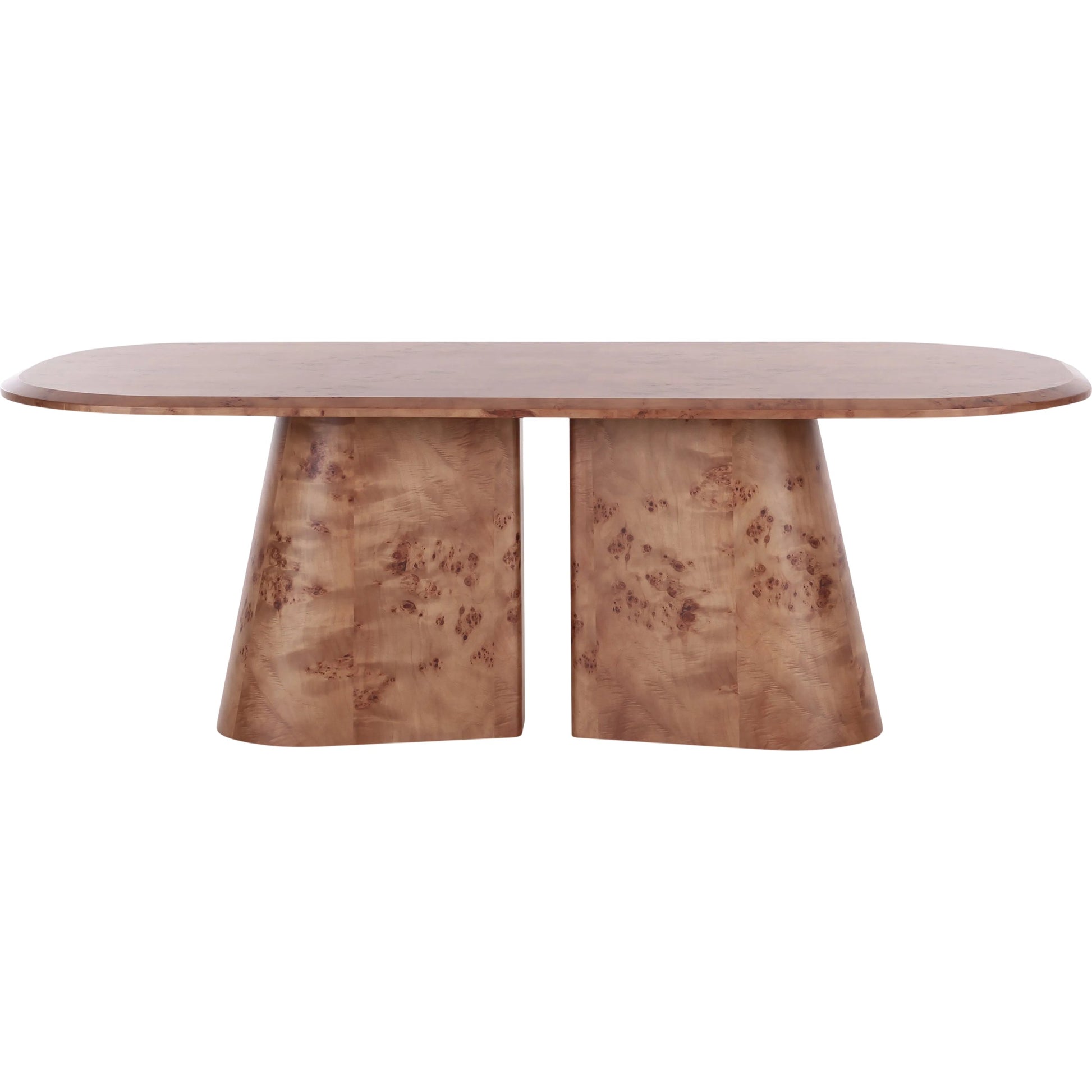 Gladyss Burl Oval Dining Table by TOV Furniture. Made from mdf, veneer in a transitional style.