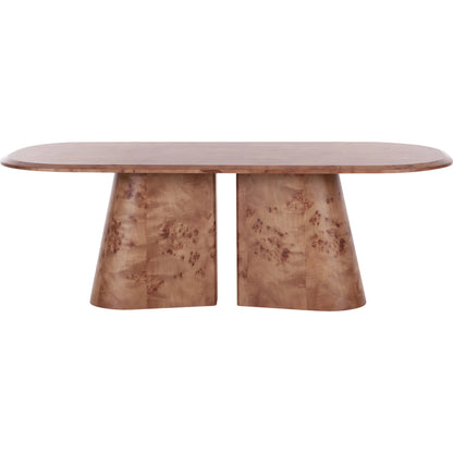 Gladyss Burl Oval Dining Table by TOV Furniture. Made from mdf, veneer in a transitional style.