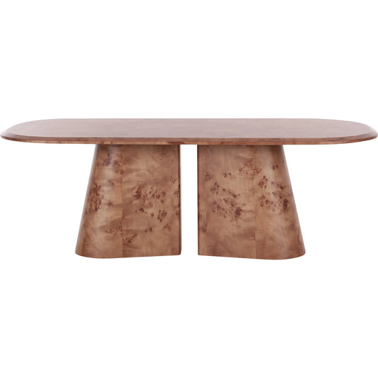 Gladyss Burl Oval Dining Table by TOV Furniture. Made from mdf, veneer in a transitional style.