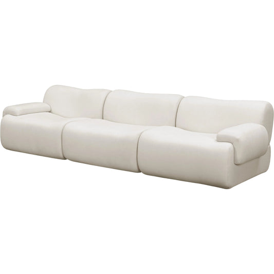 Zenith Contract-Grade Upcycled Modular Sofa by TOV Furniture. Made from fabric, plywood, rubberwood in a unique style.