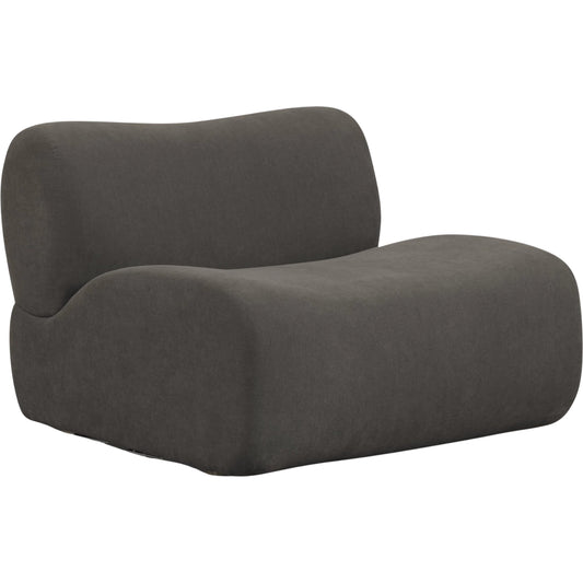 Zenith Contract-Grade Upcycled Armless Chair by TOV Furniture. Made from fabric, plywood, rubberwood in a unique style.