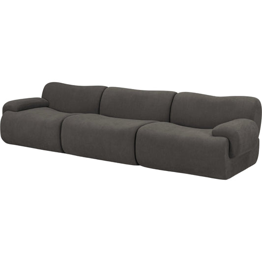 Zenith Contract-Grade Upcycled Modular Sofa by TOV Furniture. Made from fabric, plywood, rubberwood in a unique style.