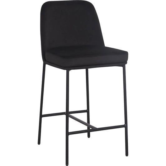 Sydney Performance Velvet Counter Stool (Set of 2) by TOV Furniture. Made from fabric, foam, metal in a unique style.
