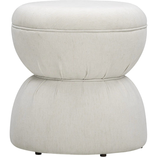 Tomlin Ruched Performance Fabric Game Ottoman by TOV Furniture. Made from chenille, plywood in a unique style.