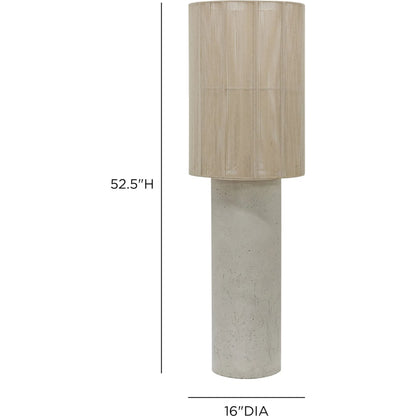 Mondada Floor Lamp by TOV Furniture. Made from concrete, iron, rope in a unique style.