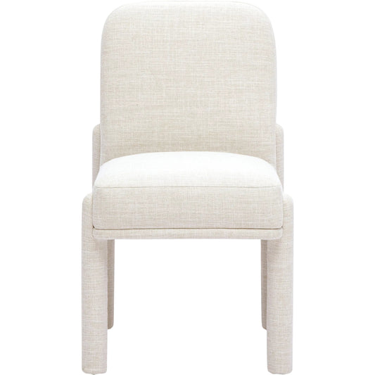 Martina Performance Fabric Dining Chair by TOV Furniture. Made from rubberwood, textured weave in a unique style.