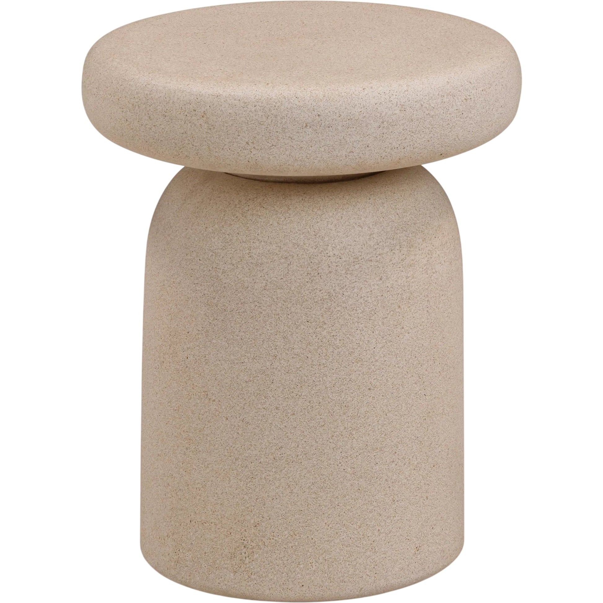 Lydia Indoor/Outdoor Side Table by TOV Furniture. Made from concrete in a unique style.