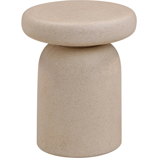 Lydia Indoor/Outdoor Side Table by TOV Furniture. Made from concrete in a unique style.