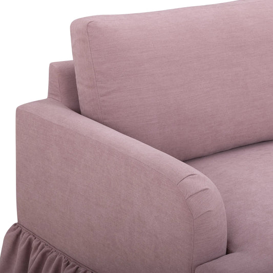 Gertrude Upcycled Performance Fabric Sofa by TOV Furniture. Made from plywood, recycled fabric, rubberwood in a unique style.