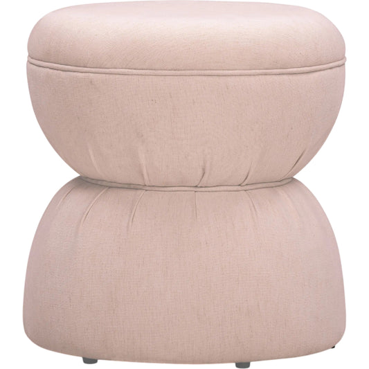 Tomlin Ruched Performance Fabric Game Ottoman by TOV Furniture. Made from chenille, plywood in a unique style.