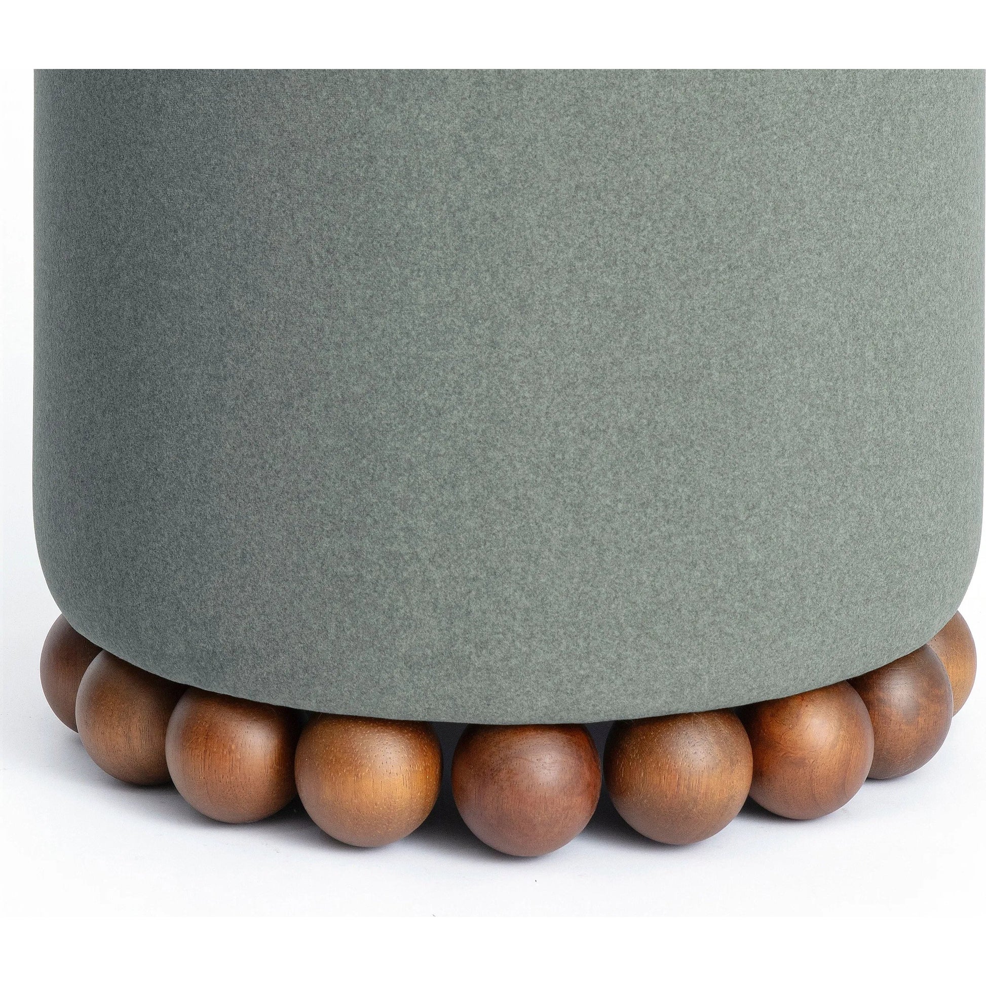 Dex Performance Vegan Mohair Ottoman by TOV Furniture. Made from faux mohair, plywood, rubberwood in a unique style.