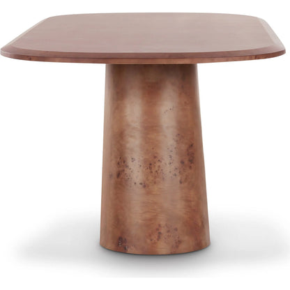 Gladyss Burl Oval Dining Table by TOV Furniture. Made from mdf, veneer in a transitional style.