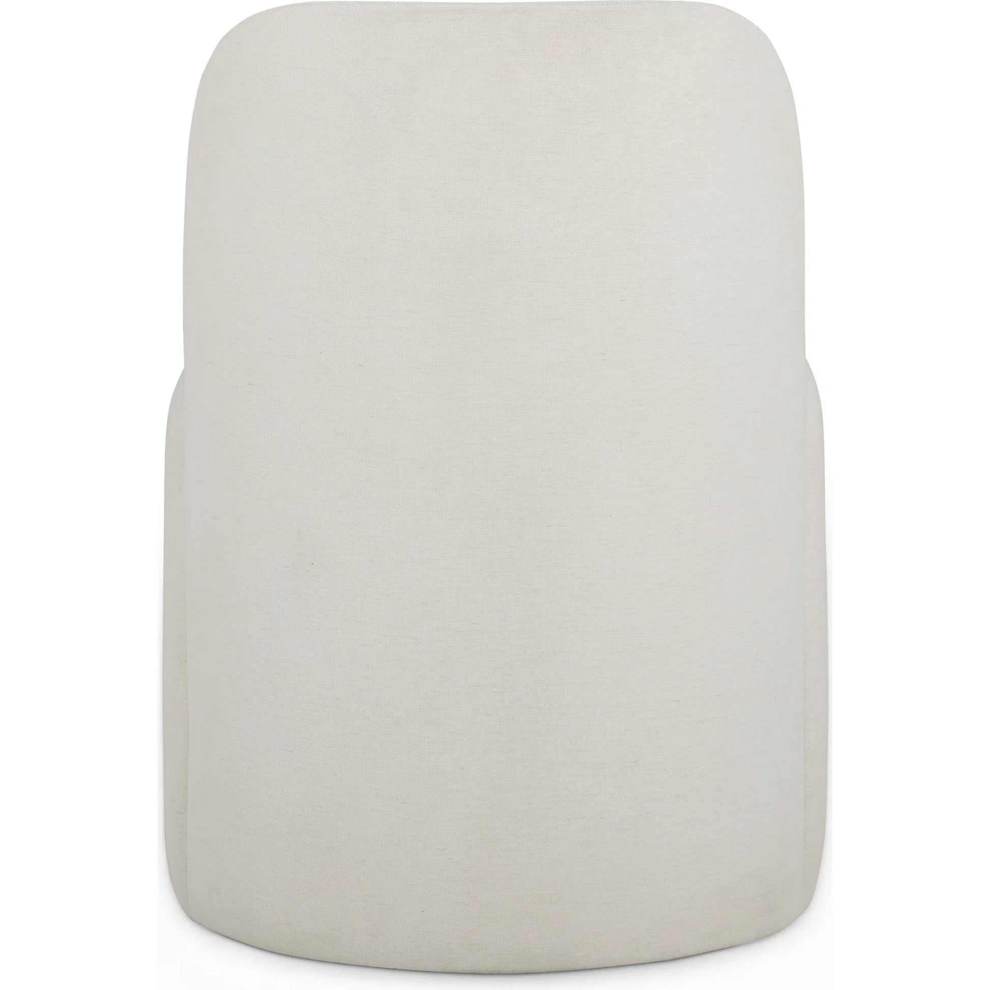 Persa Round Back Performance Dining Chair by TOV Furniture. Made from chenille, plywood in a unique style.