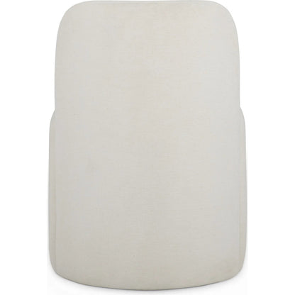 Persa Round Back Performance Dining Chair by TOV Furniture. Made from chenille, plywood in a unique style.