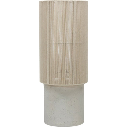 Mondada Table Lamp by TOV Furniture. Made from concrete, iron, rope in a unique style.