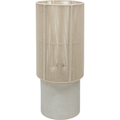 Mondada Table Lamp by TOV Furniture. Made from concrete, iron, rope in a unique style.