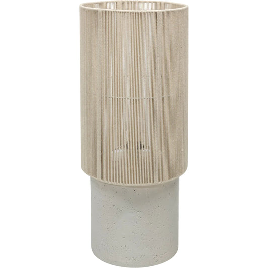 000 SI-2633788 | Primary Silo | Mondada Table Lamp by TOV Furniture. Made from concrete, iron, rope in a unique style.
