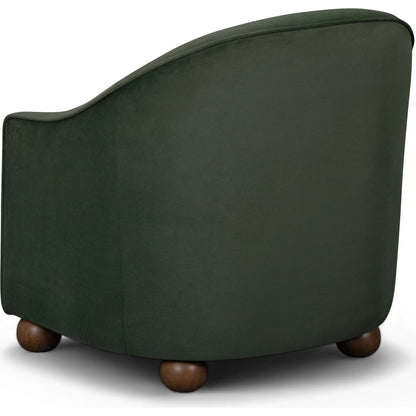 Cettie Performance Velvet Accent Chair by TOV Furniture. Made from fabric, pine, plywood, rubberwood in a unique style.