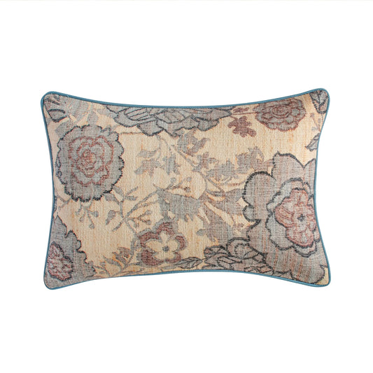 Taman Accent Pillow in Spring Florals by TOV Furniture in multi. Made from cotton, linen, polyester, viscose in a unique style.