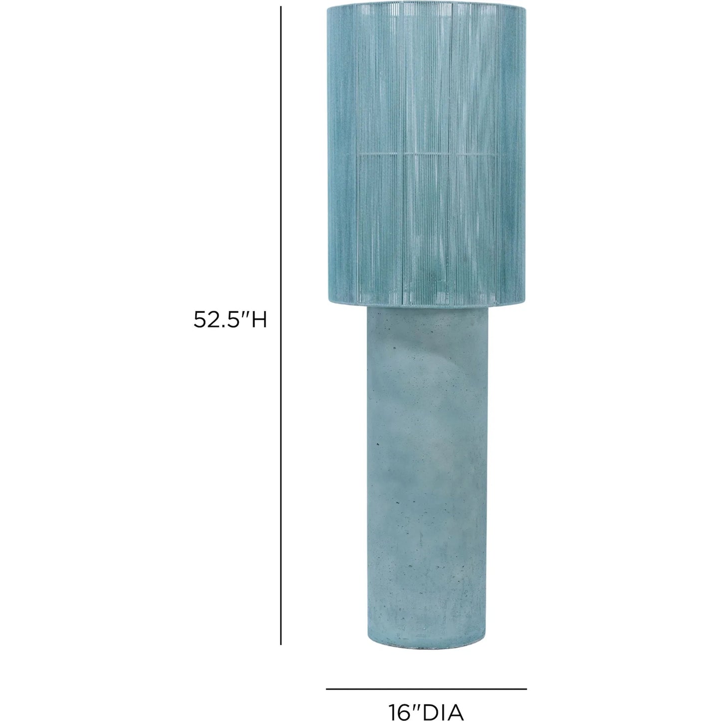 010 SI-2633787 | Additional Silo | Mondada Floor Lamp by TOV Furniture. Made from concrete, iron, rope in a unique style.