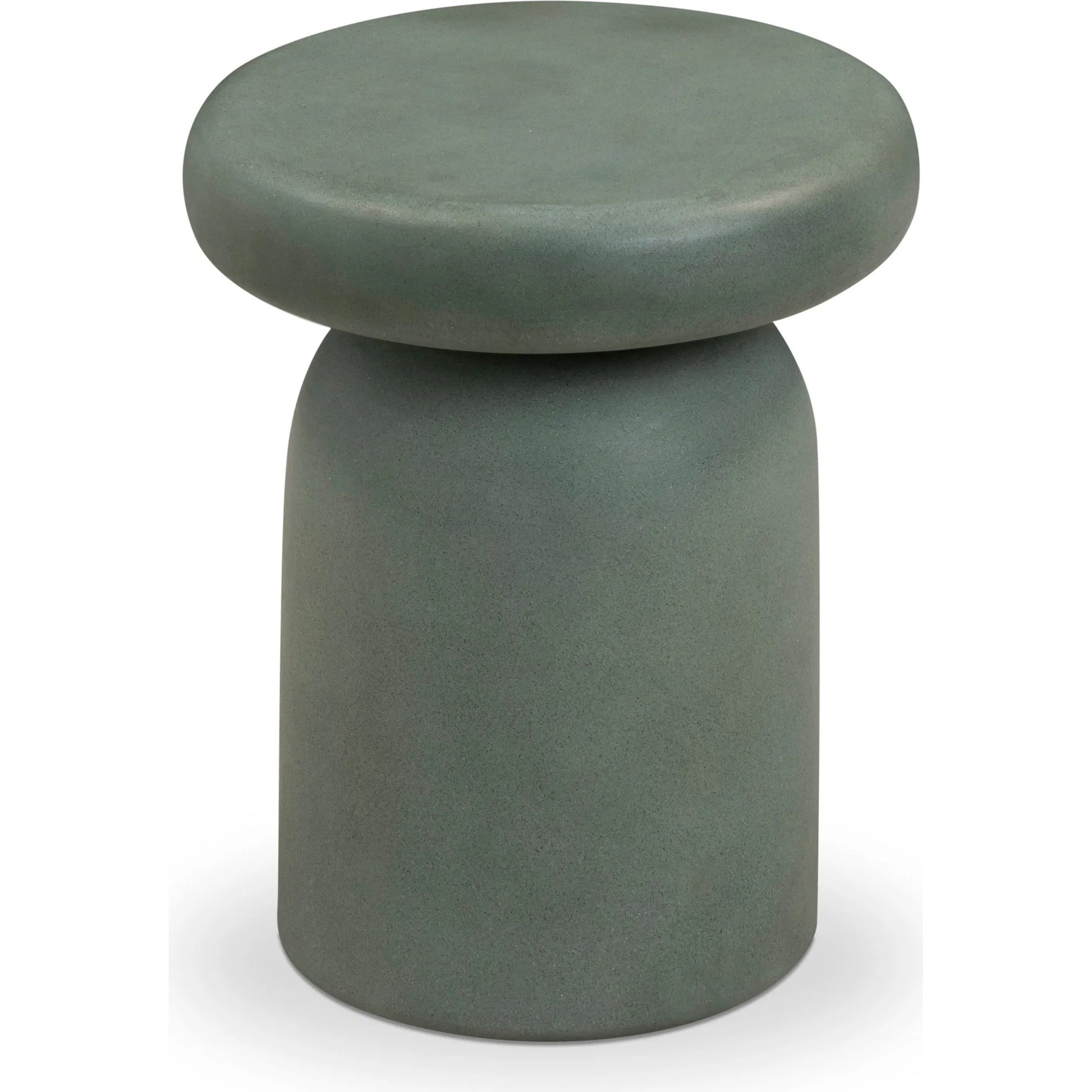 Lydia Indoor/Outdoor Side Table by TOV Furniture. Made from concrete in a unique style.