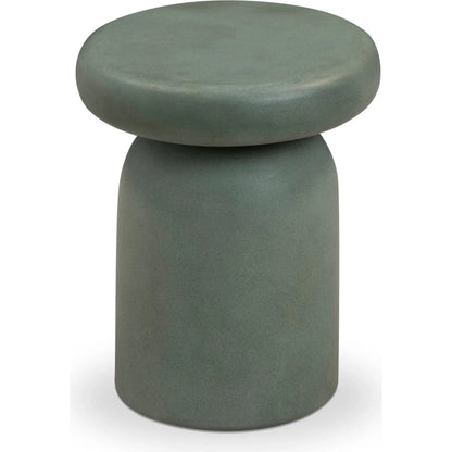 Lydia Indoor/Outdoor Side Table by TOV Furniture. Made from concrete in a unique style.
