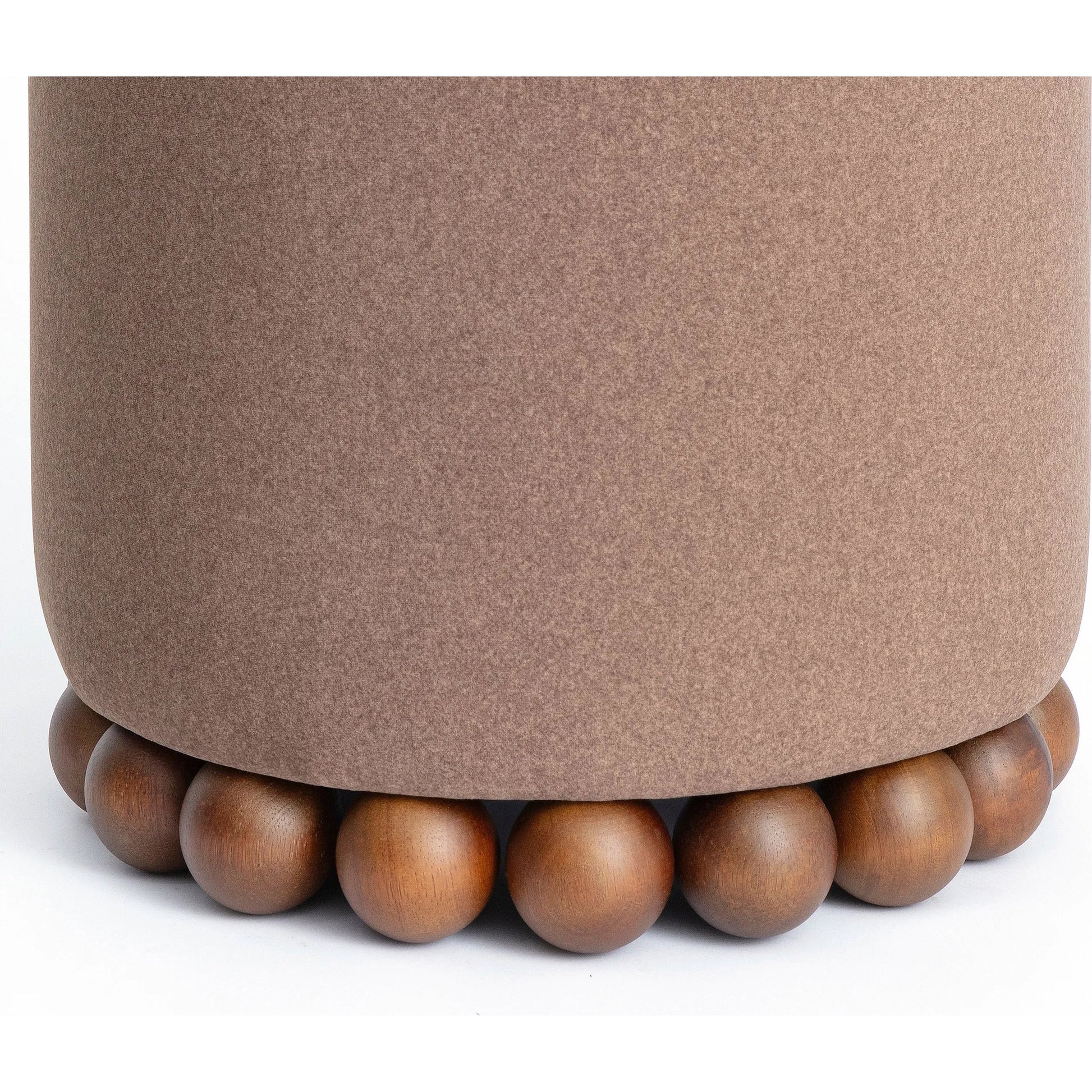 Dex Performance Vegan Mohair Ottoman by TOV Furniture. Made from faux mohair, plywood, rubberwood in a unique style.