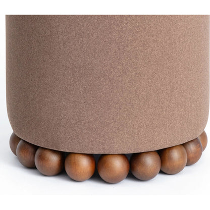 Dex Performance Vegan Mohair Ottoman by TOV Furniture. Made from faux mohair, plywood, rubberwood in a unique style.