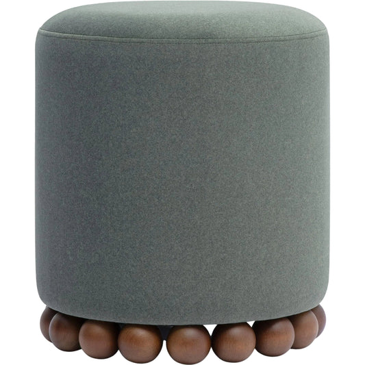 Dex Performance Vegan Mohair Ottoman by TOV Furniture. Made from faux mohair, plywood, rubberwood in a unique style.