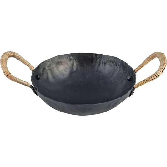 Verma Hammered Catchall by TOV Furniture in black. Made from iron in a unique style.