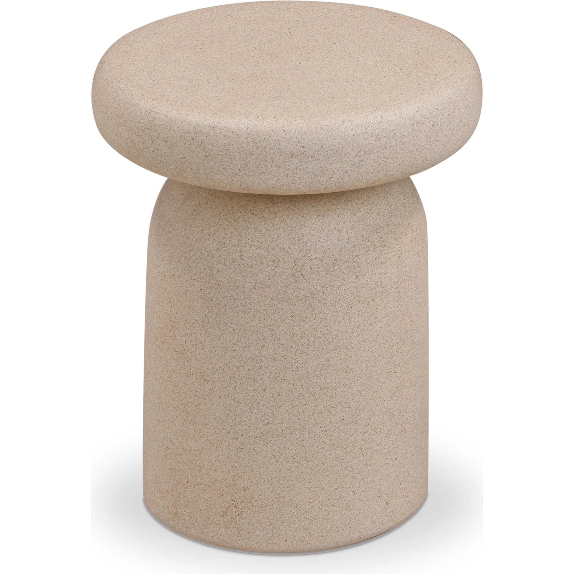 Lydia Indoor/Outdoor Side Table by TOV Furniture. Made from concrete in a unique style.