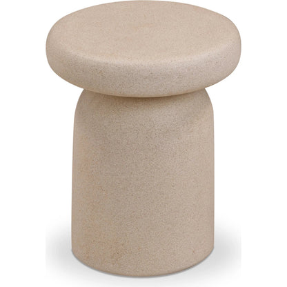 Lydia Indoor/Outdoor Side Table by TOV Furniture. Made from concrete in a unique style.