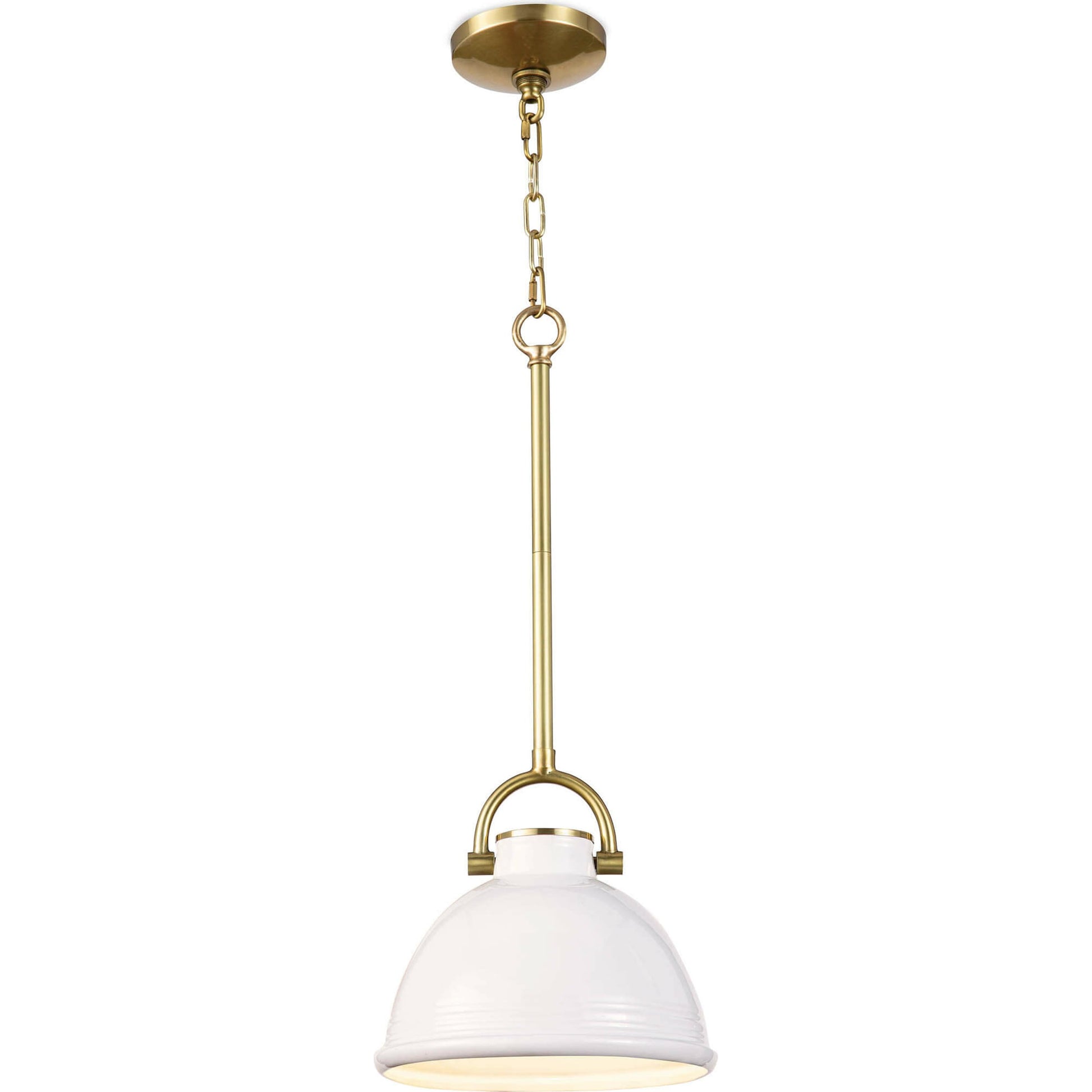 Eloise Ceramic Pendant by Regina Andrew in white. Made from ceramic in a transitional style.