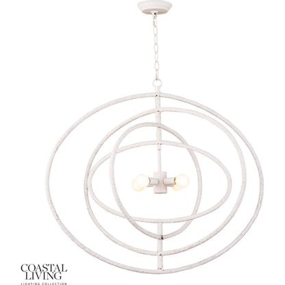 Sail Chandelier by Regina Andrew in white. Made from steel in a modern style.