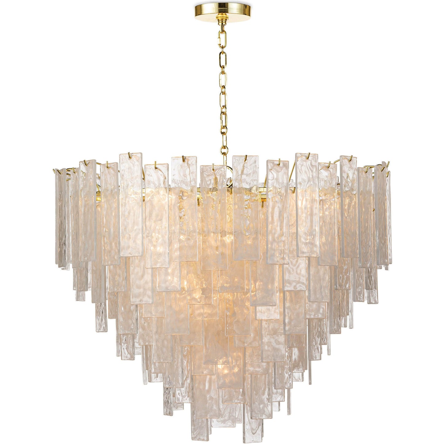 001 SR-769939 | Additional Silo | Glacier Chandelier by Regina Andrew. Made from glass in a transitional style.