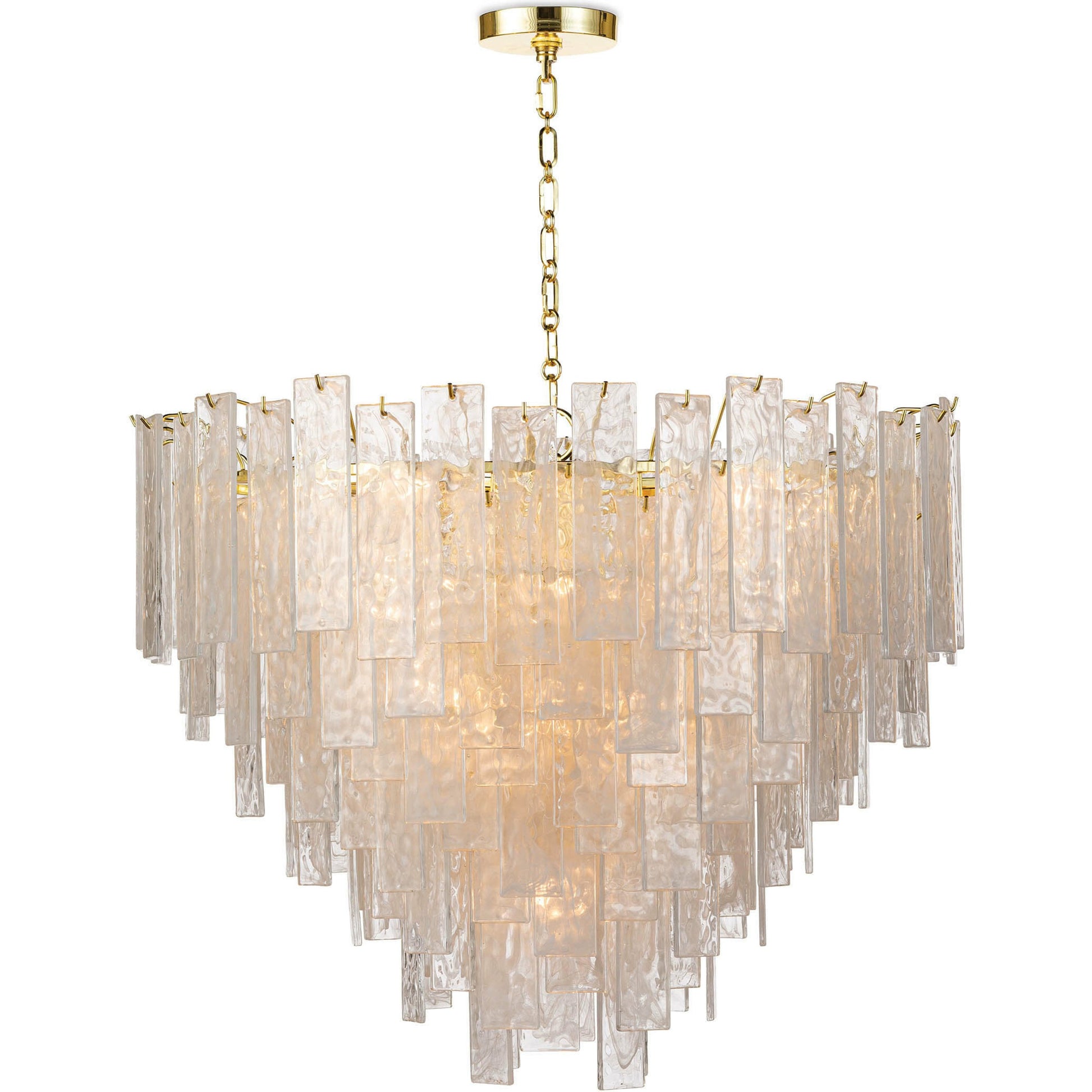 Glacier Chandelier by Regina Andrew. Made from glass in a transitional style.