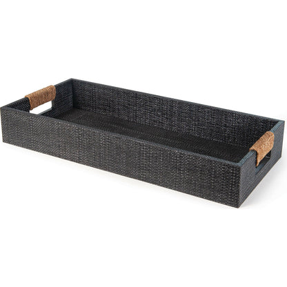 Logia Rectangle Tray by Regina Andrew in white. Made from resin in a modern style.