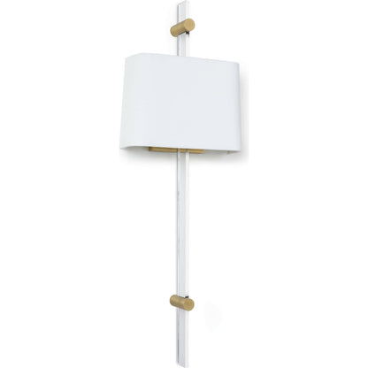 Taurus Sconce by Regina Andrew in nickel and clear. Made from acrylic in a modern style.