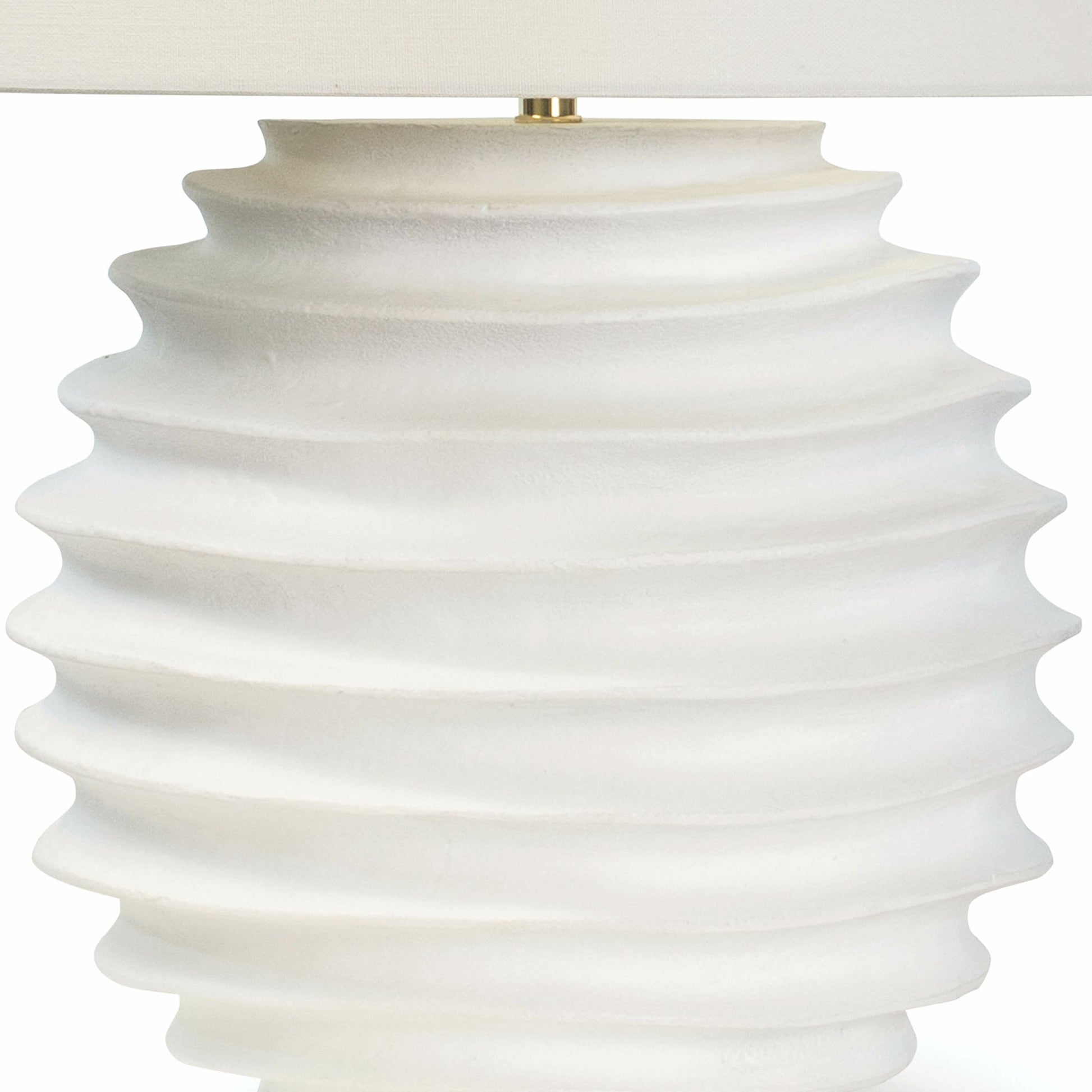Nabu Metal Table Lamp by Regina Andrew in white. Made from steel in a modern style.