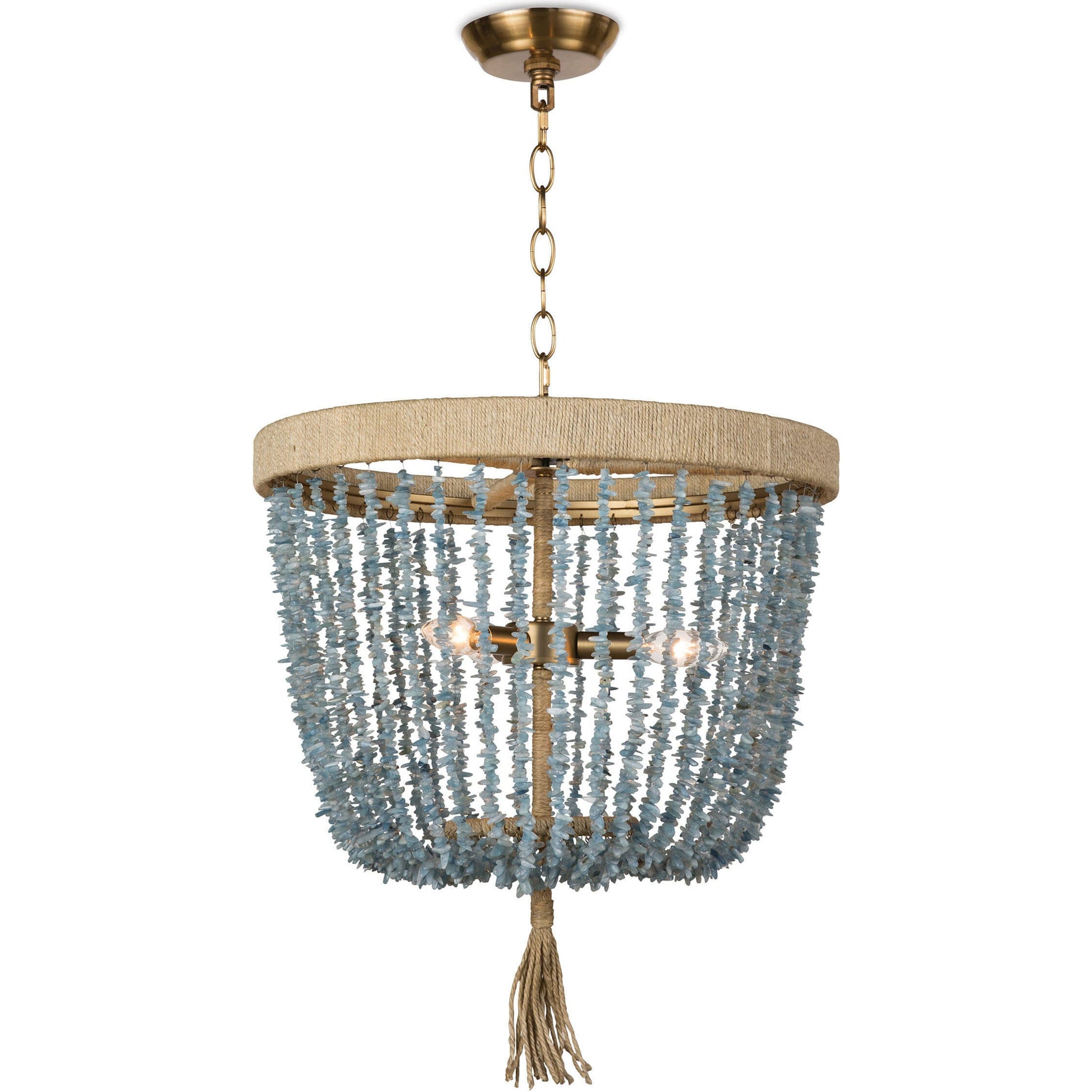 Milos Chandelier by Regina Andrew in white. Made from steel in a transitional style.