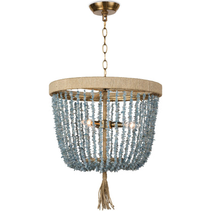 Milos Chandelier by Regina Andrew in white. Made from steel in a transitional style.