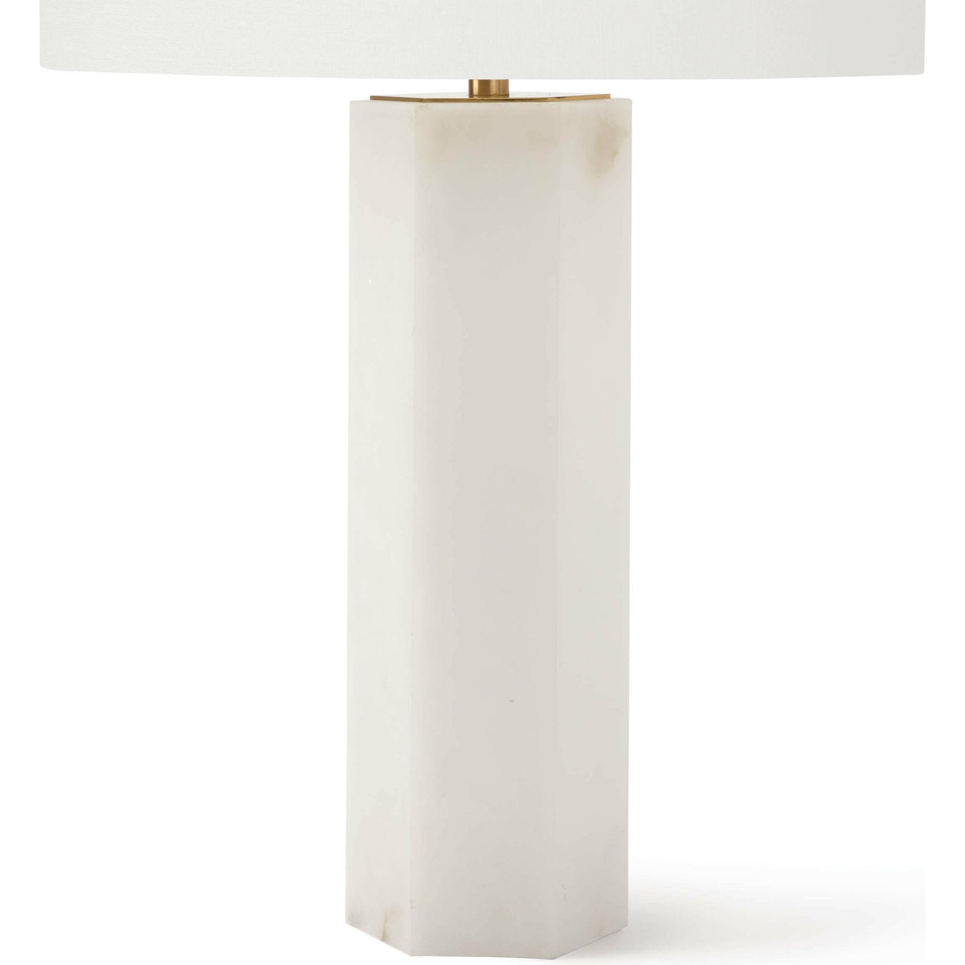 Stella Alabaster Table Lamp by Regina Andrew in neutral and natural stone. Made from alabaster in a transitional style.