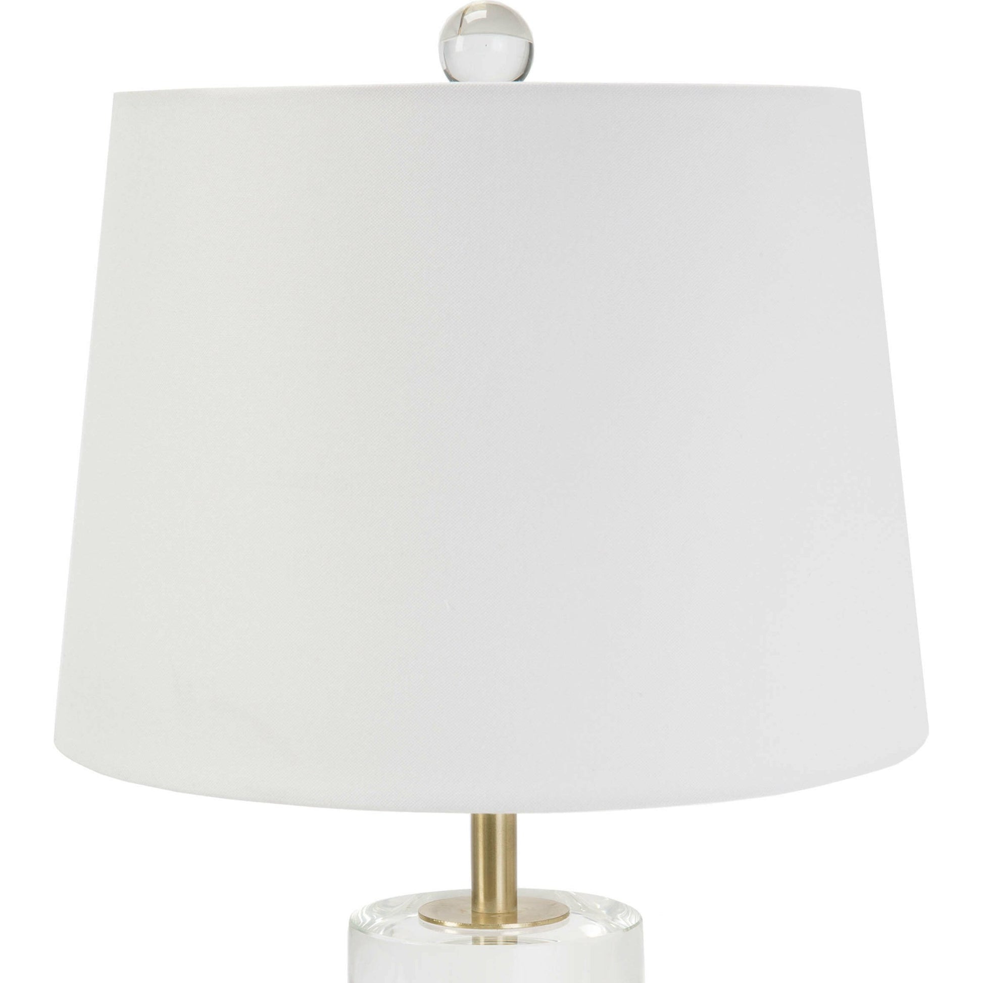 Joan Crystal Table Lamp by Regina Andrew in clear. Made from crystal in a transitional style.