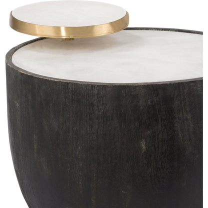 Theo Accent Table by Regina Andrew in black and black. Made from birch wood in a modern style.