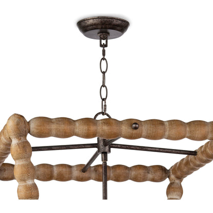 Perennial Lantern by Regina Andrew in natural. Made from birch wood in a cottage & farmhouse style.