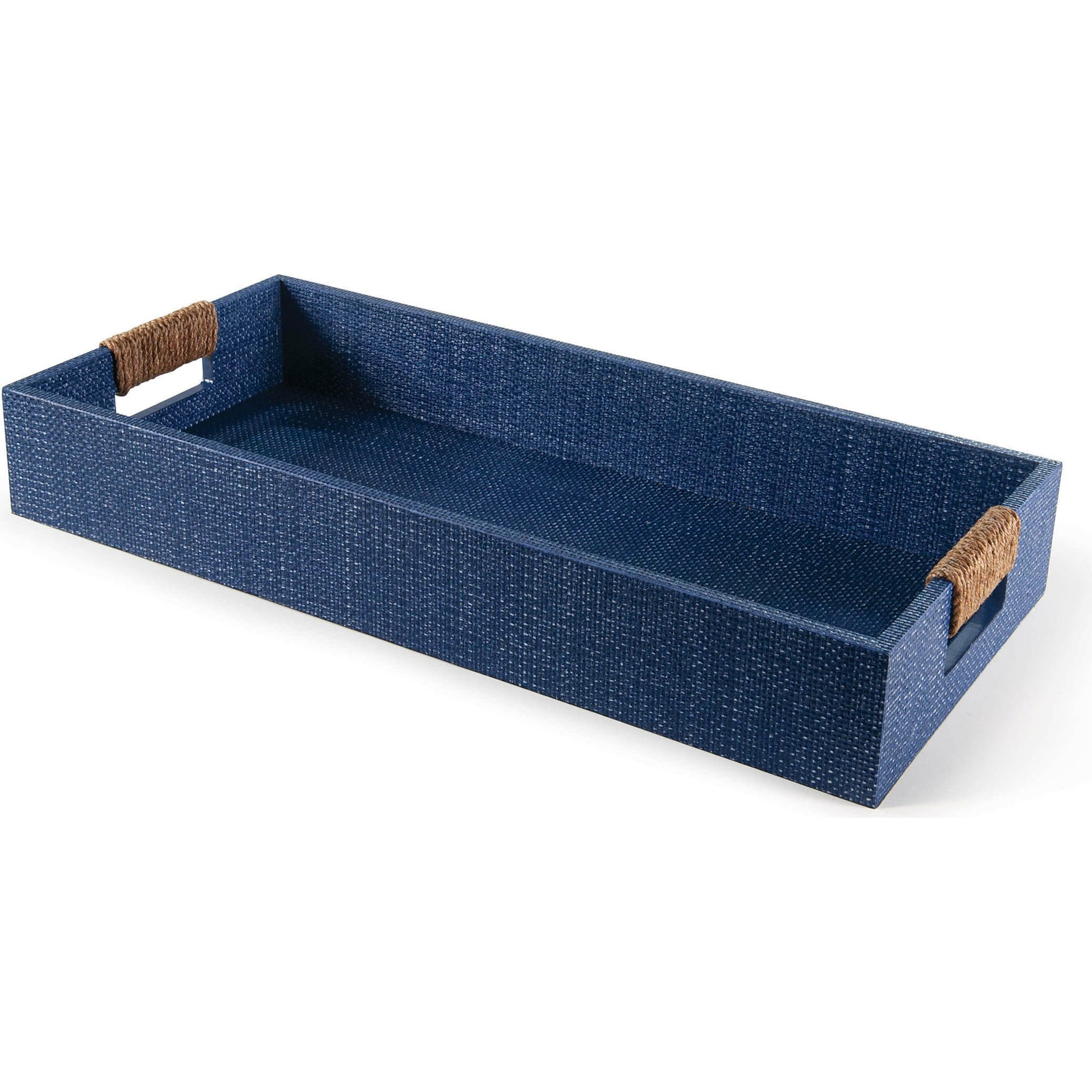 Logia Rectangle Tray by Regina Andrew in white. Made from resin in a modern style.