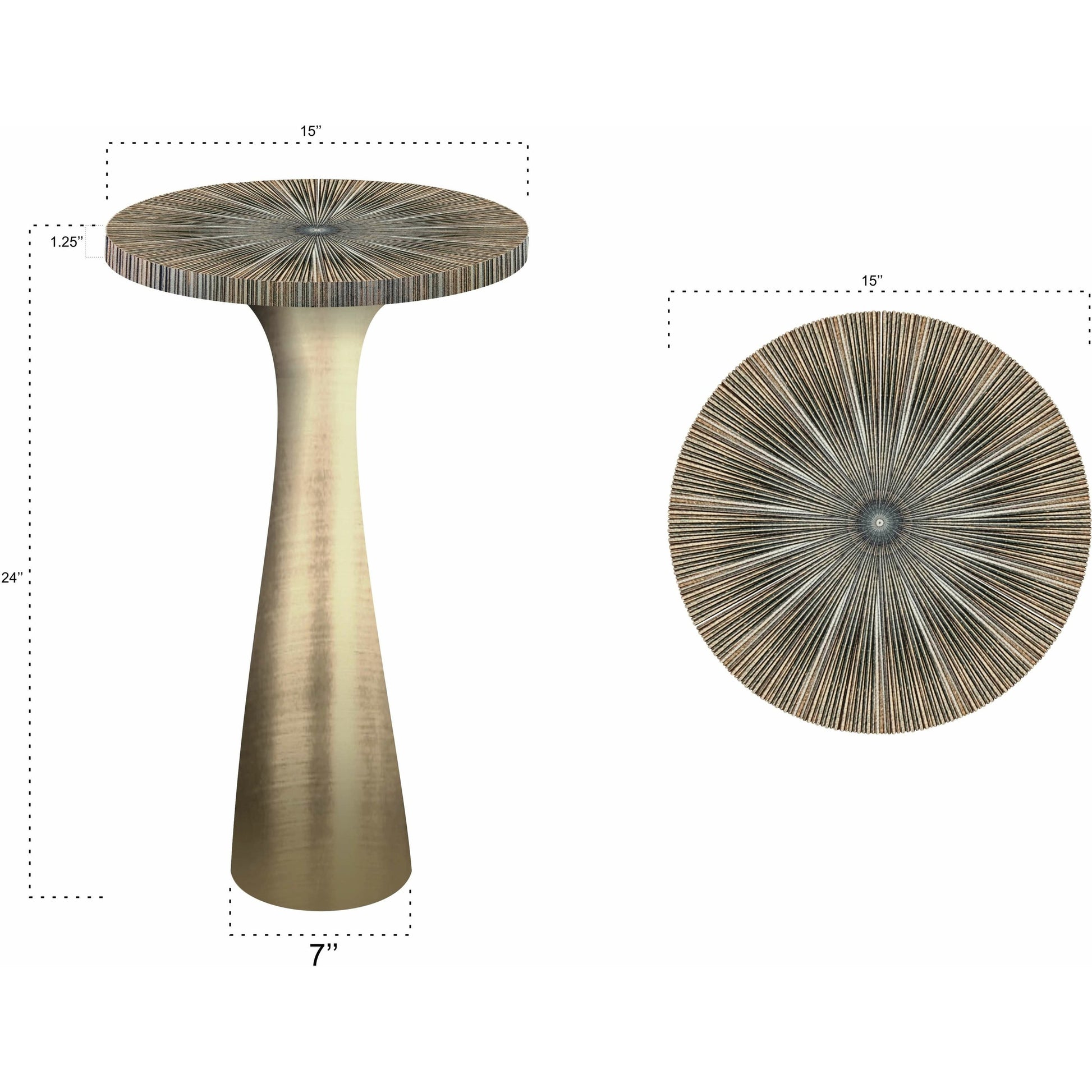 Ellis Table by Regina Andrew in ebony and blackened iron. Made from aluminum in a eclectic & global style.