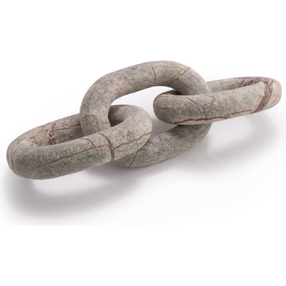 Atlas Marble Chain by Regina Andrew in white, natural and white. Made from marble in a coastal style.